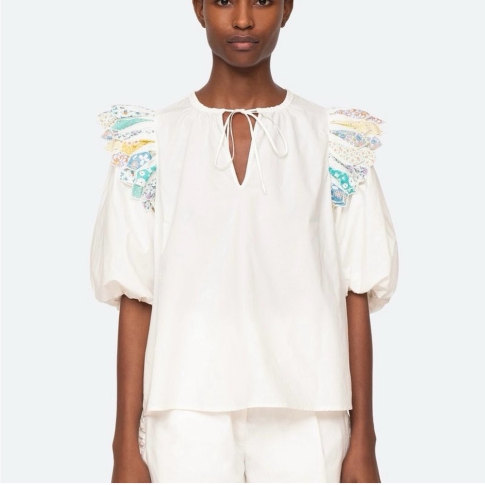 Sea NY Linden Patchwork Top